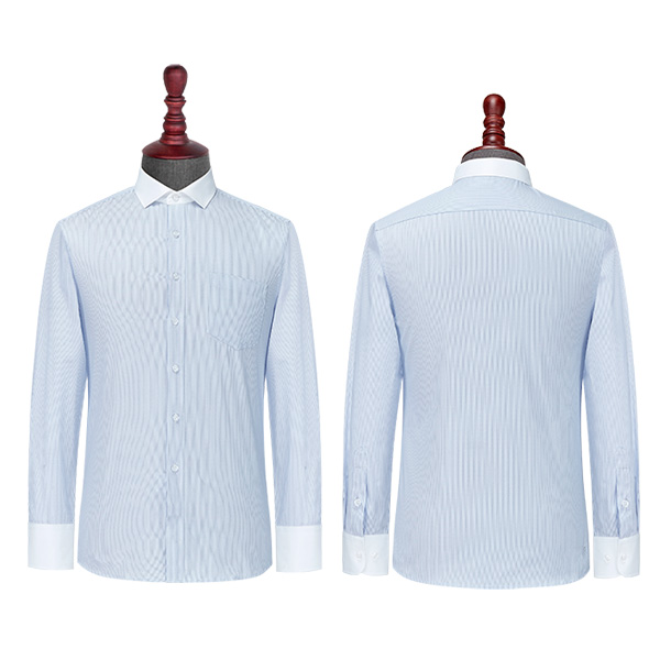 白领条纹男士长袖衬衫